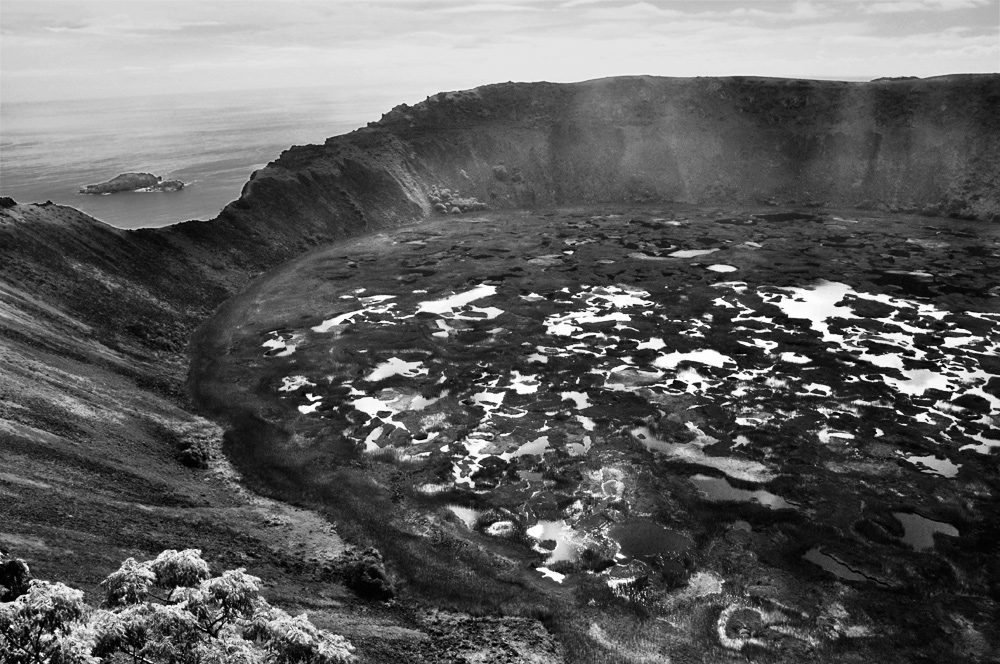 Le cratère du Rano Kau, février 2012