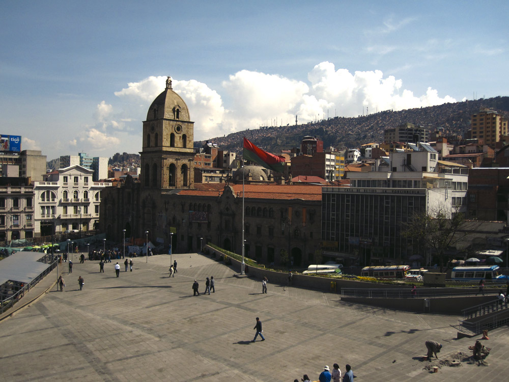 La Paz, la place San Francisco